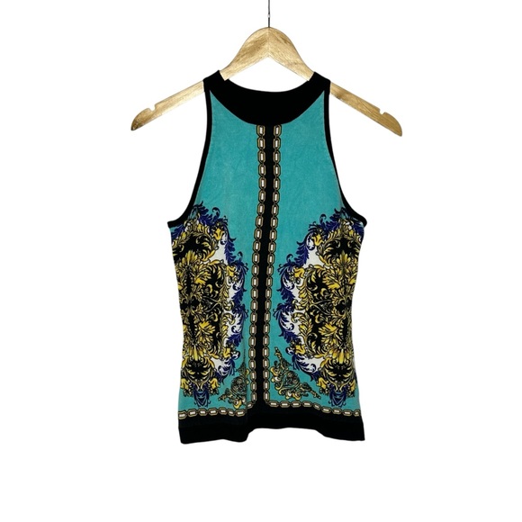 Vintage 90’s Cache’ Sleeveless Patterned Lightweight Sweater S - Picture 2 of 9